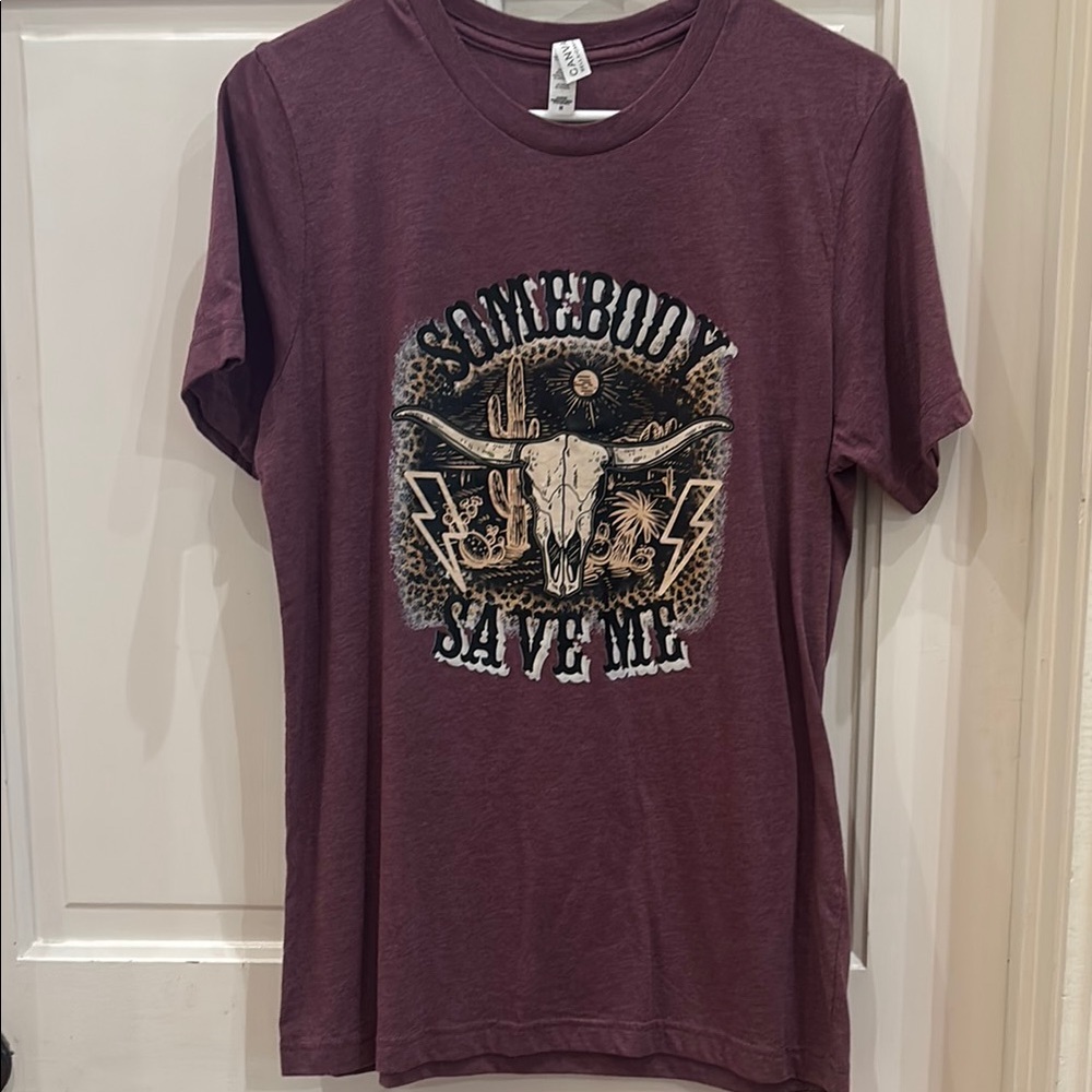 Jelly Roll Lyrics Graphic T-Shirt in Maroon